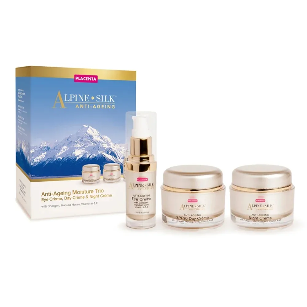 Alpine Silk 艾贝斯 Anti Ageing Moisture Trio 抗衰老保湿三件套（眼霜,日霜,晚霜）AA10【保质期2027.04】 详情图 1