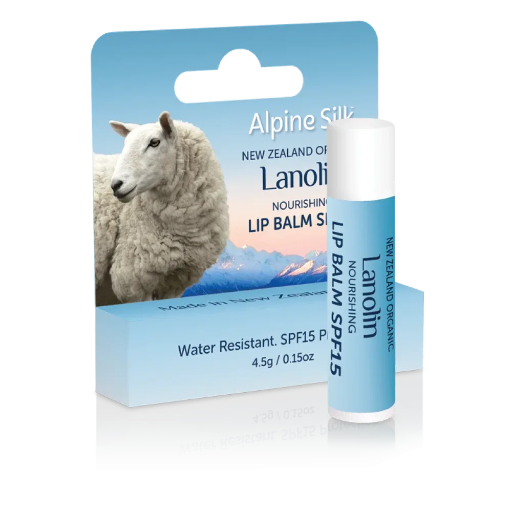 Alpine Silk 艾贝斯 organic lanolin nourishing lip balm spf15 4.5g 有机羊毛脂滋养润唇膏 spf15 4.5g ASO109【保质期2029.07】 详情图 1