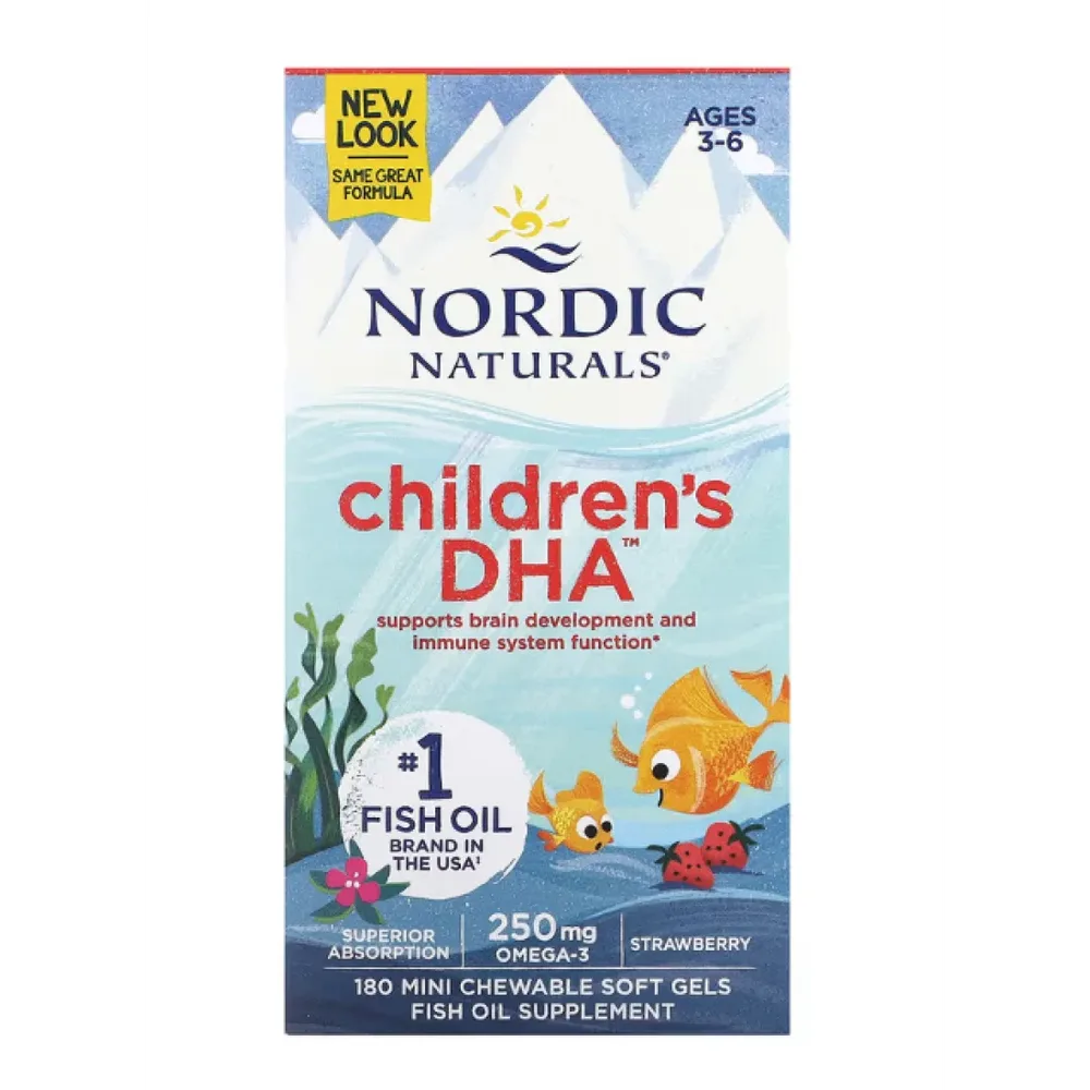 Nordic Naturals 挪威小鱼 儿童鱼油DHA 250mg 180粒【保质期2028.02】 详情图 1