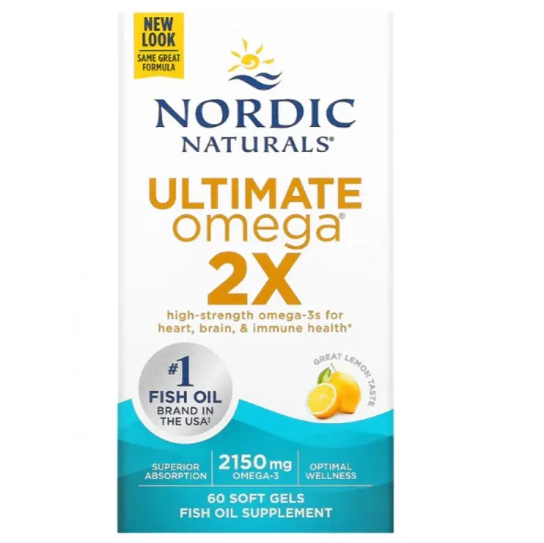 Nordic Naturals 挪威小鱼 成人双倍浓缩Omega3鱼油 60粒【保质期2028.09】 详情图 1