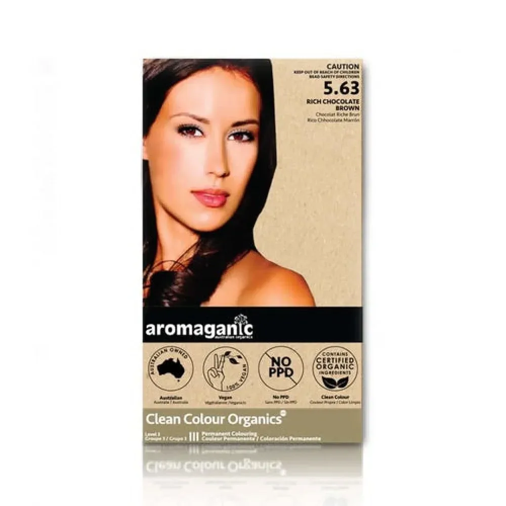 Aromaganic 阿若蔓妮 纯天然染发膏染发剂 5.63度 浓巧克力棕 详情图 1