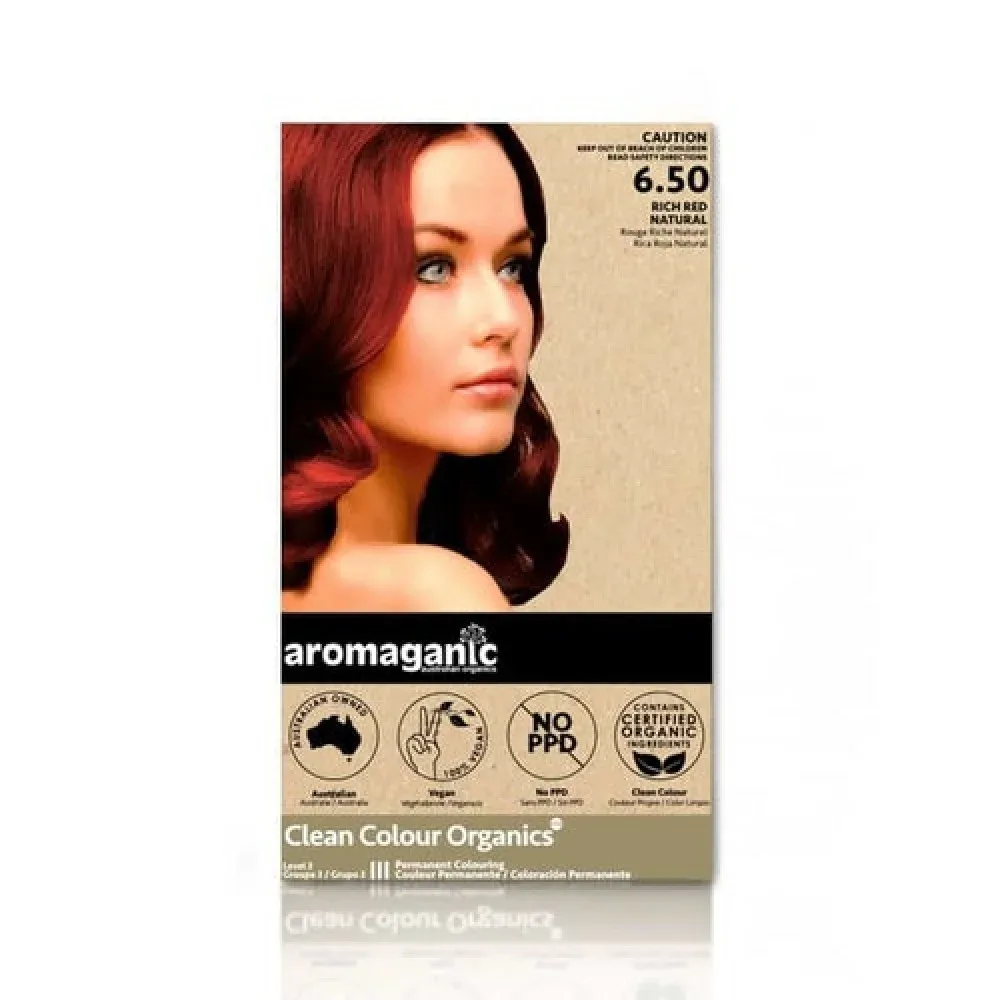 Aromaganic 阿若蔓妮 纯天然染发膏染发剂 6.50度 正红色 详情图 1
