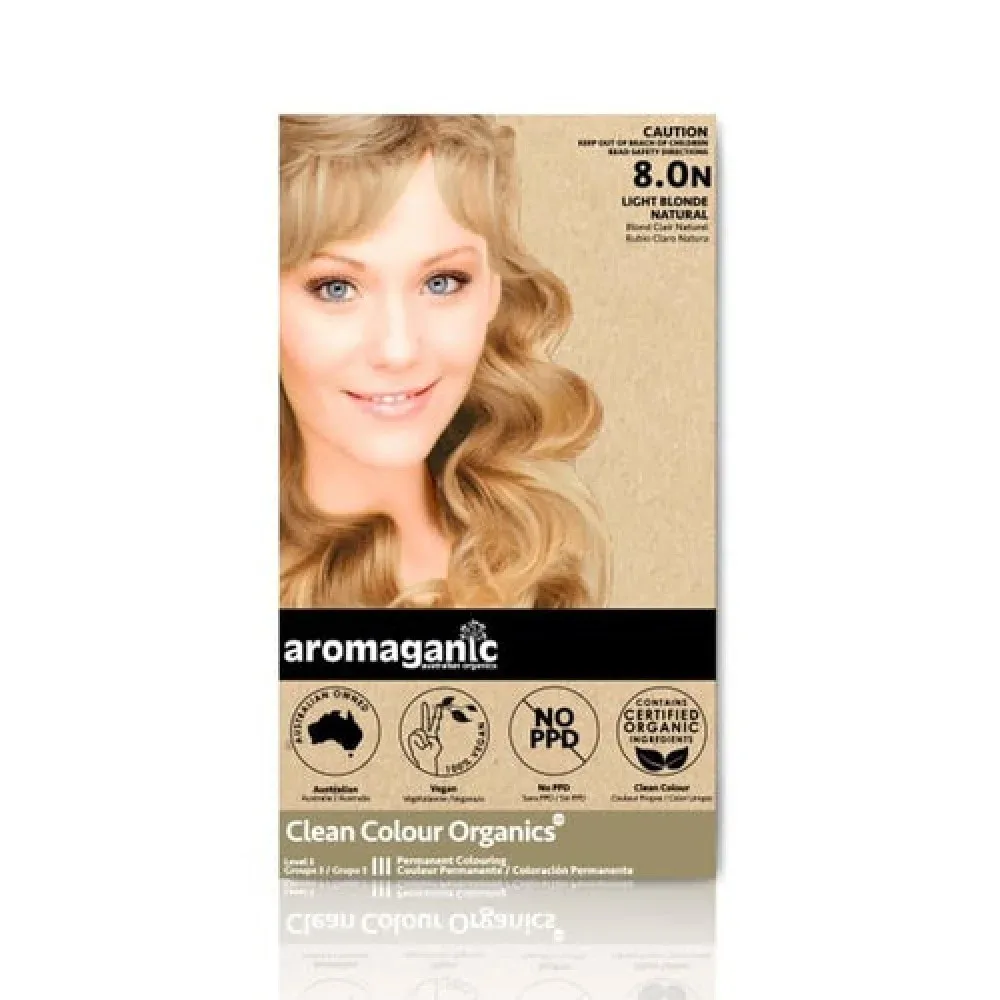 Aromaganic 阿若蔓妮 纯天然染发膏染发剂 8.0 淡棕色 8.0N 详情图 1