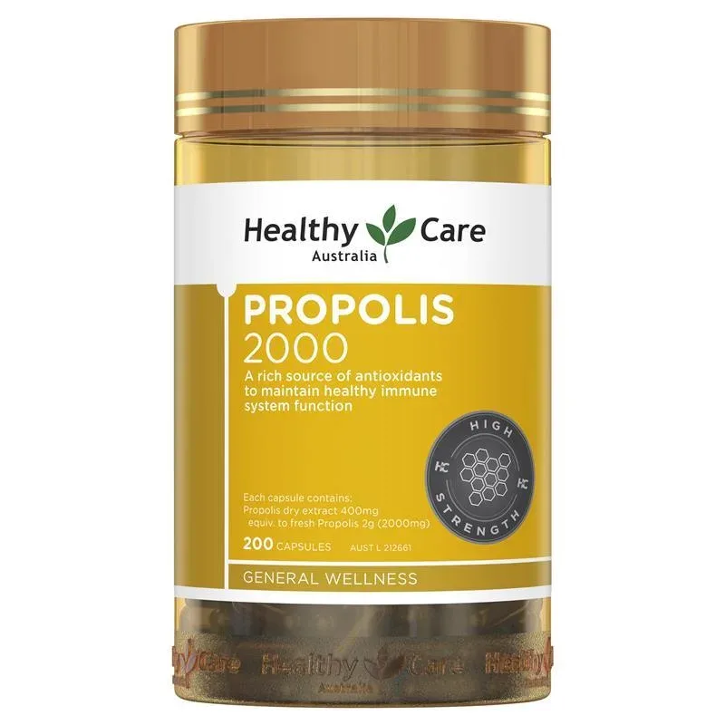 Healthy Care 澳世康 蜂胶 2000mg 200粒【保质期2027.08】 详情图 1