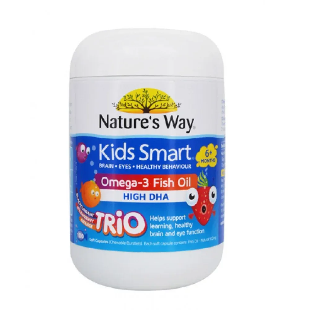Nature's Way 佳思敏 儿童Omega-3三色鱼油软糖 60粒【保质期2028.09】 详情图 1