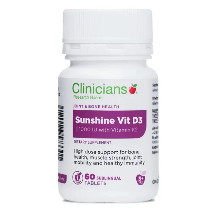 Clinicians 科立纯 维生素D3 1000IU+K2 60片【保质期2028.04】 详情图 1
