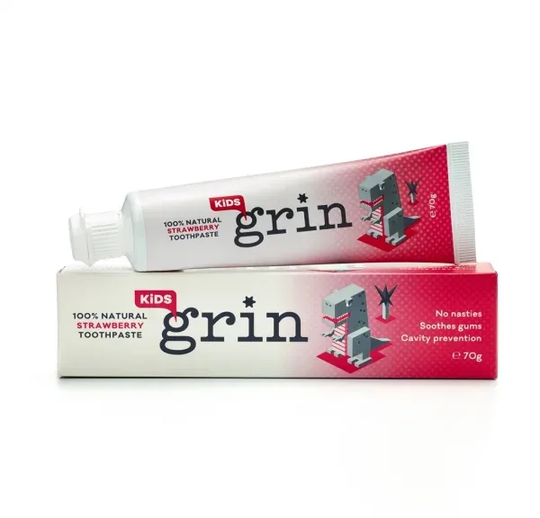 Grin 格润 儿童草莓味牙膏 70g 详情图 1