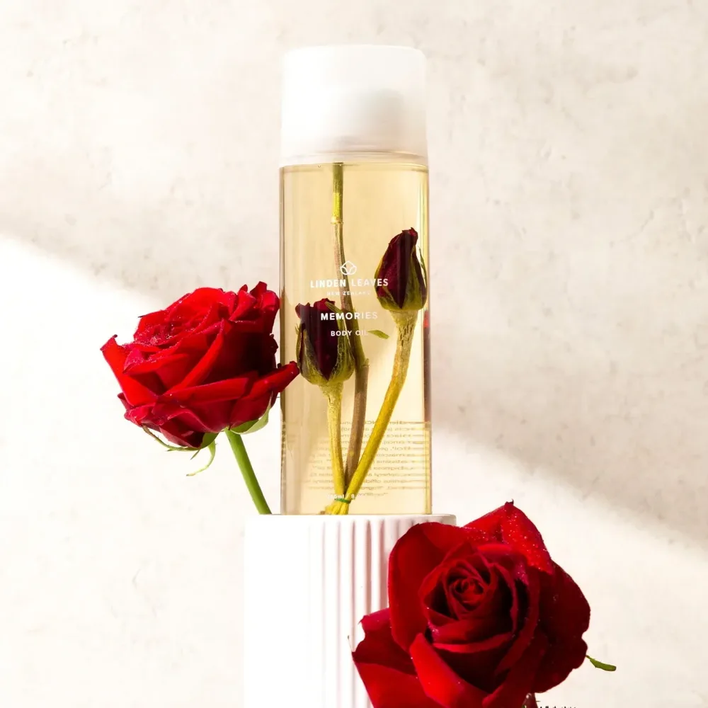 Linden leaves Memories 身体按摩精油 #玫瑰香味 265ml【保质期2029.09】【规格：限时买赠 买大送小60ml-】 详情图 2