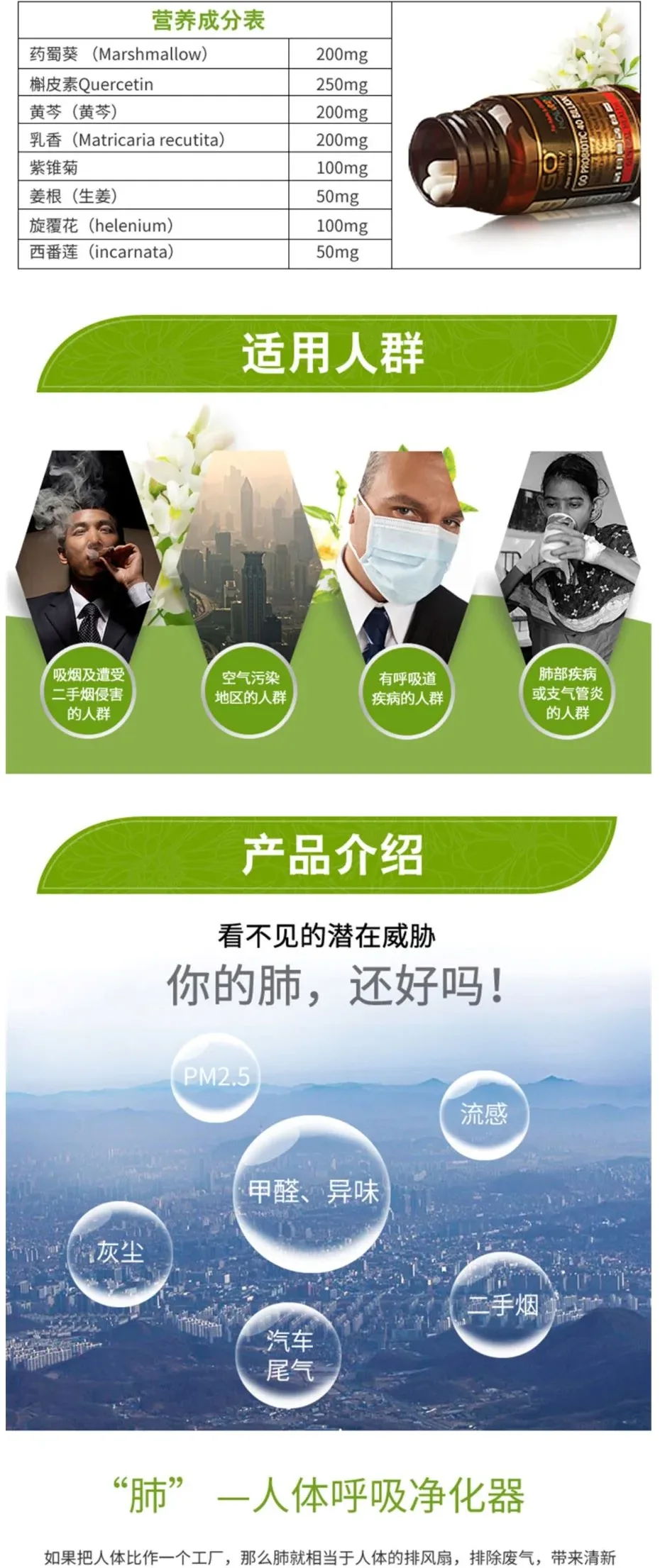 GO Healthy 高之源 清肺胶囊 60粒【保质期2028.07】 详情图 2