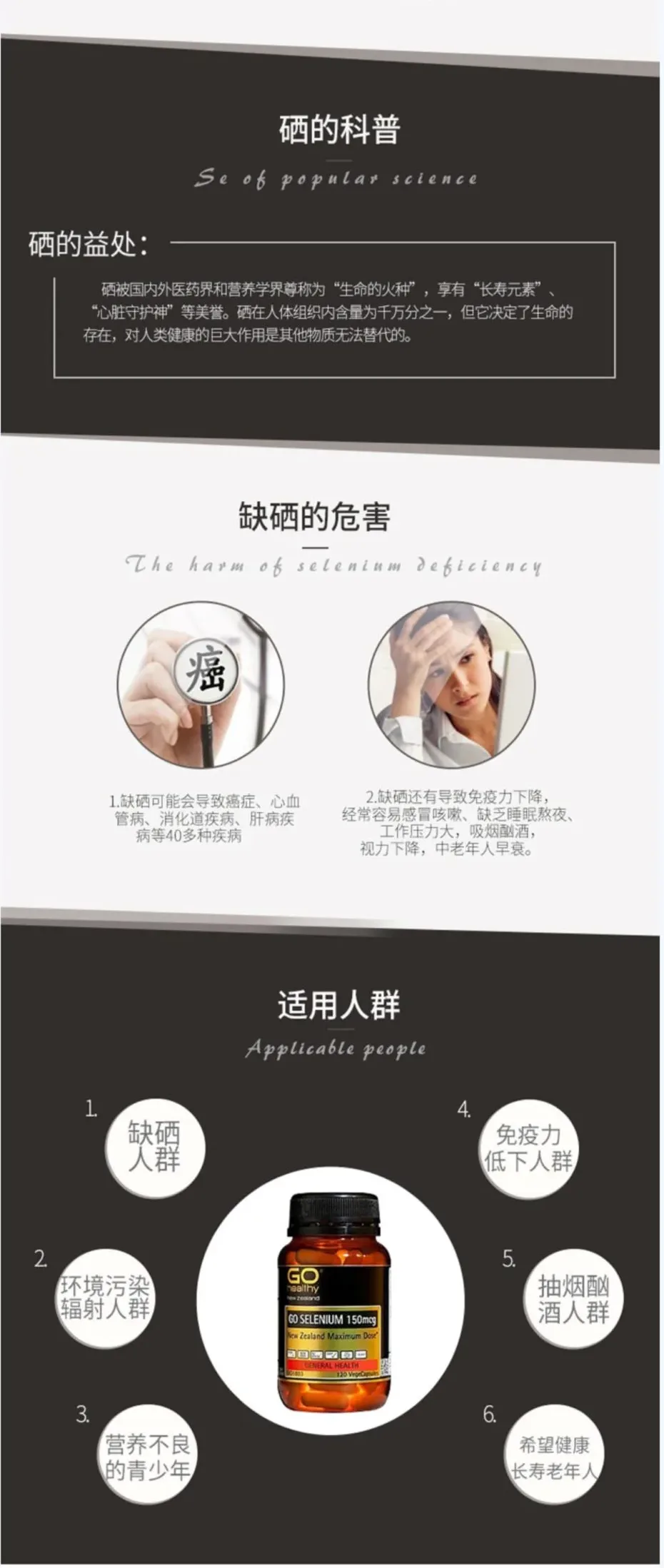 GO Healthy 高之源 补硒胶囊 150毫克 120粒【保质期2028.05】 详情图 2