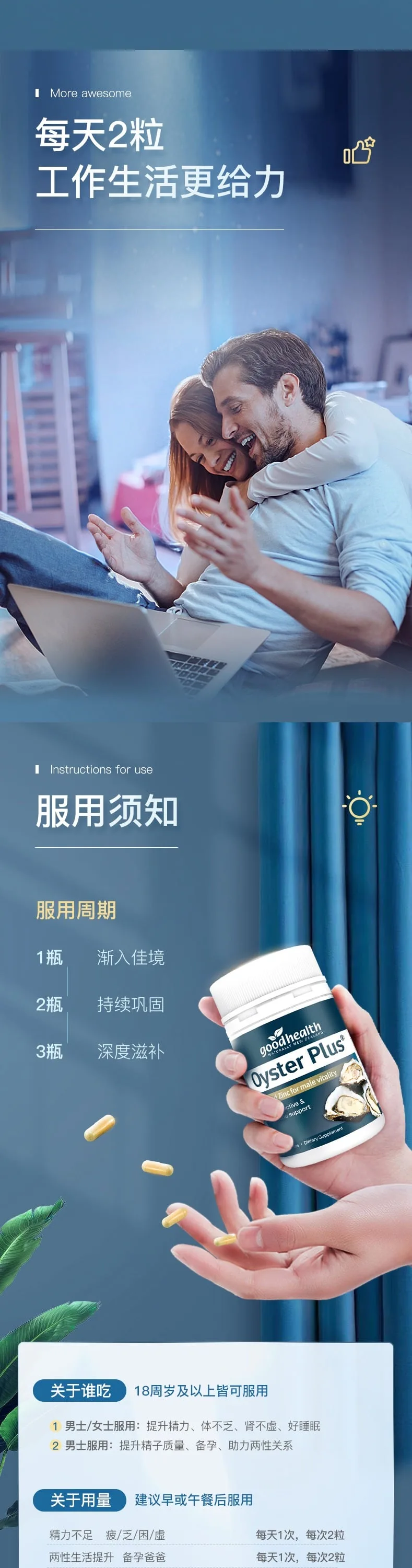 Good Health 好健康 生蚝精胶囊 60粒【保质期2028.10】 详情图 2