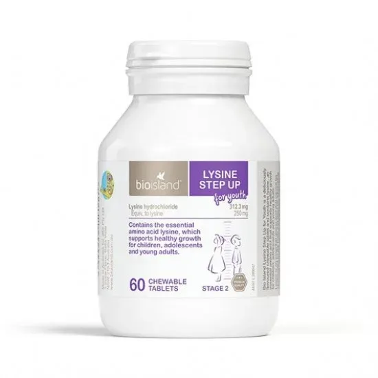 Bio Island 生物岛 赖氨酸黄金助长素二段黑加仑味60片（6-24岁）【保质期2028.07】 详情图 1