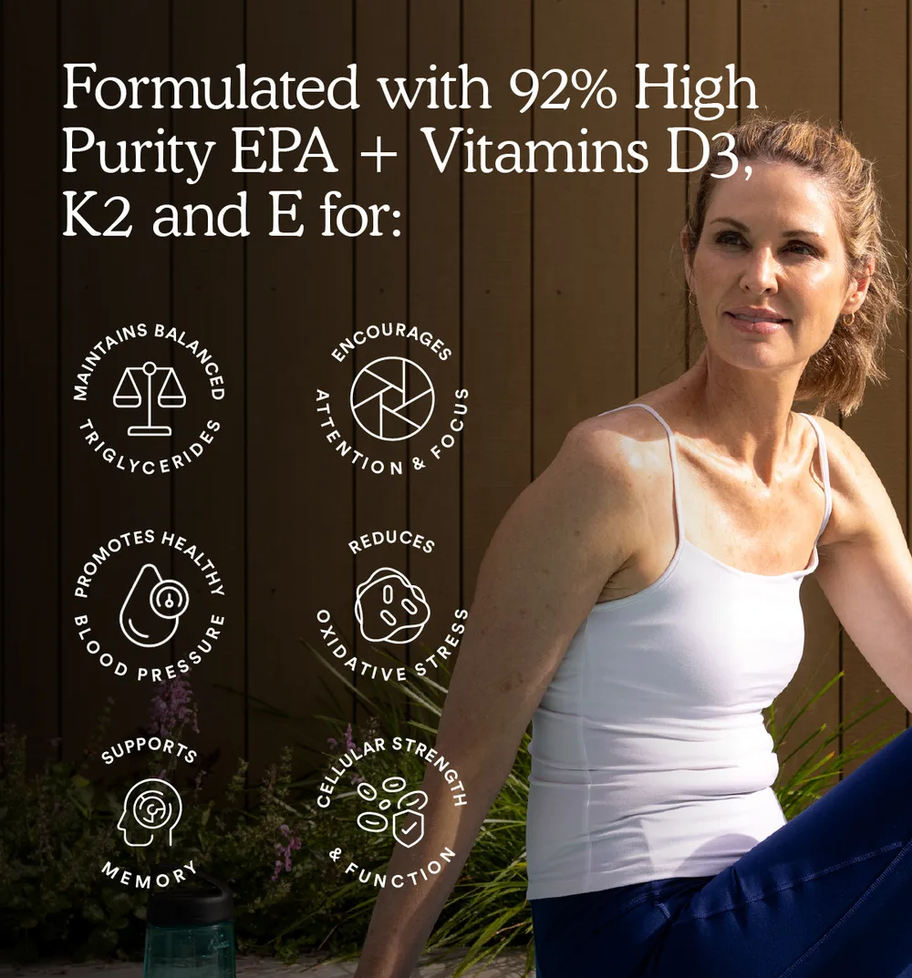 MitoQ 92% EPA Omega-3 高含量EPA鱼油+维D/K2/维E 60粒【保质期2029.03】 详情图 2