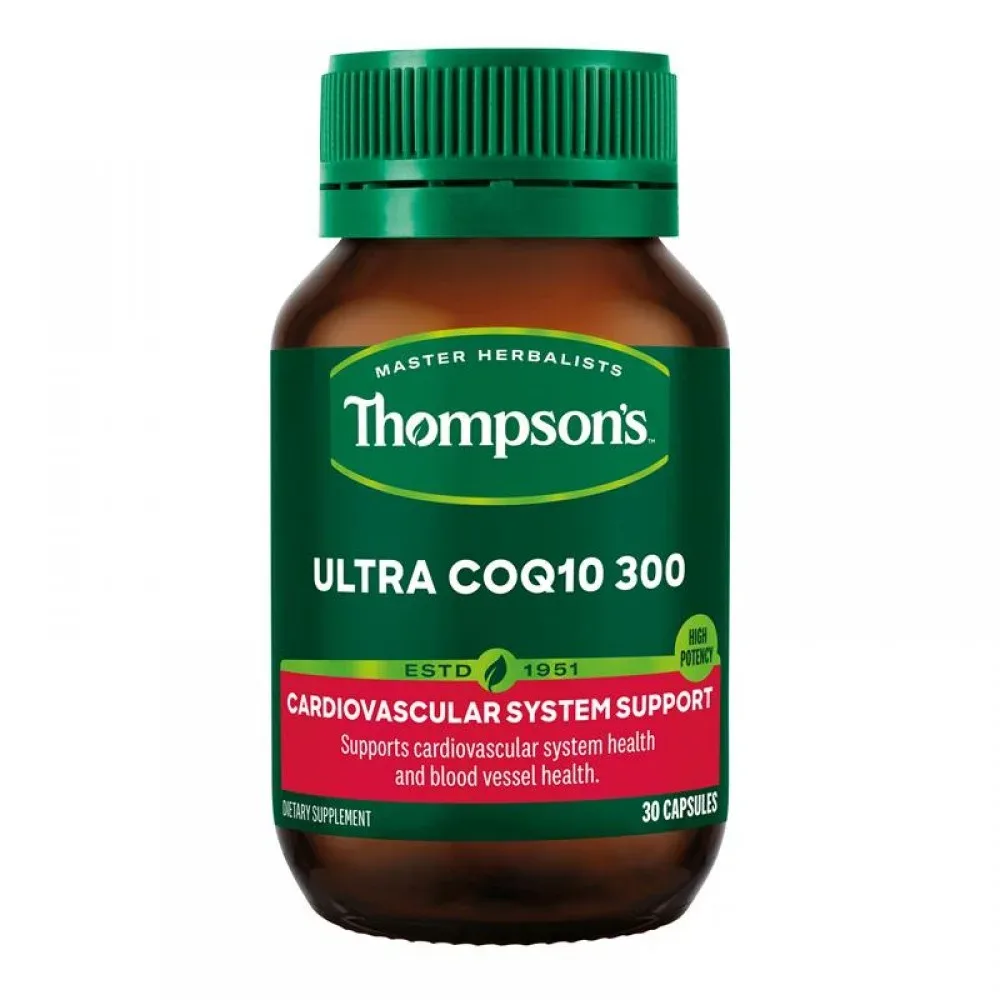 【双11-限时9折】Thompson's 汤普森 Ultra CoQ10 300 辅酶Q10胶囊 300mg 30粒【保质期2027.07】 详情图 1