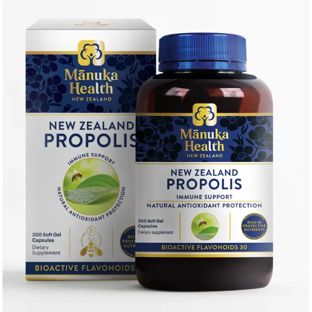 Manuka Health 蜜纽康 蜂胶胶囊 300粒【保质期2027.01】 详情图 1