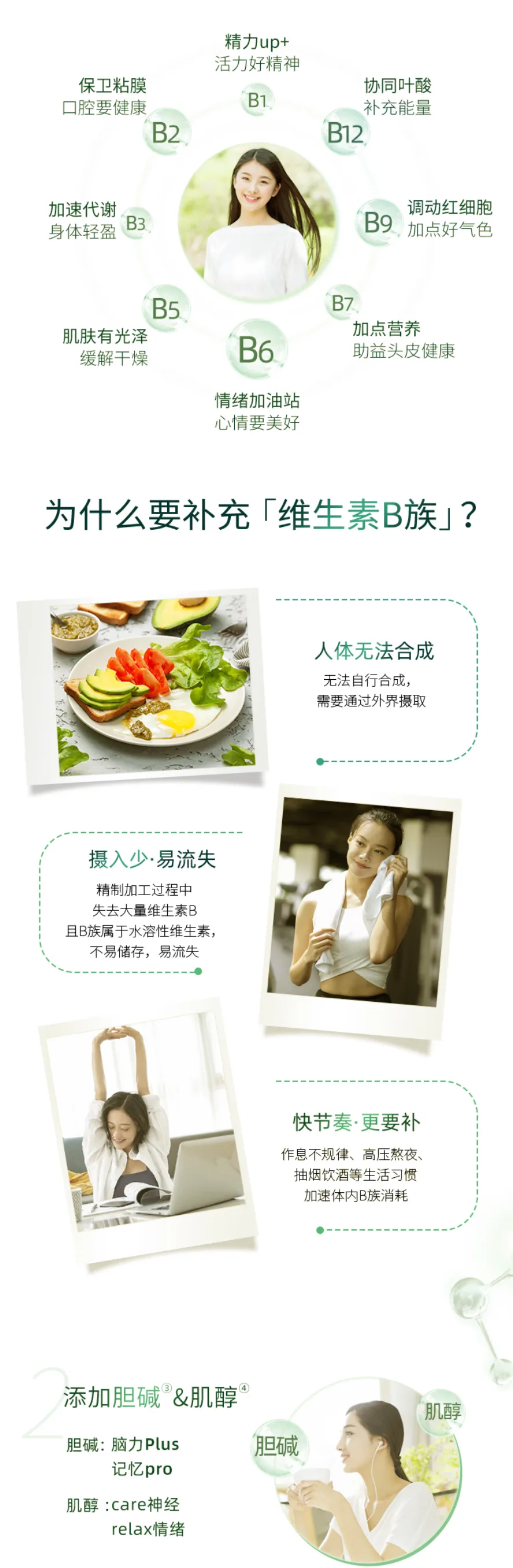 Blackmores 澳佳宝 Mega B 高能复合维生素B族 200片【保质期2027.08】 详情图 2