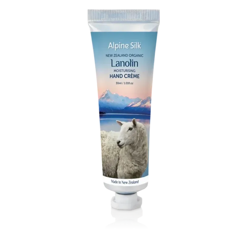 Alpine Silk 艾贝斯 organic lanolin moisturising hand creme 30ml 有机羊毛脂保湿手霜 30ml ASO107【保质期2028.09】