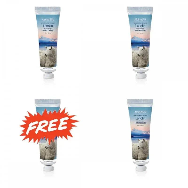Alpine Silk 艾贝斯 organic lanolin moisturising hand creme 30ml 有机羊毛脂保湿手霜 30ml ASO107【保质期2028.09】