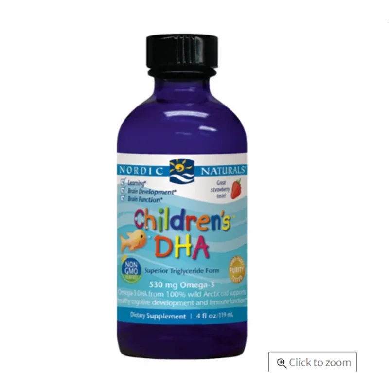 Nordic Naturals 挪威小鱼 儿童DHA鱼油（草莓味）119ml【保质期2028.02】