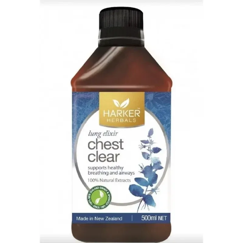 Harker Herbals 哈克草本 Chest Clear胸部舒缓草本止咳液 500ml【保质期2028.08】