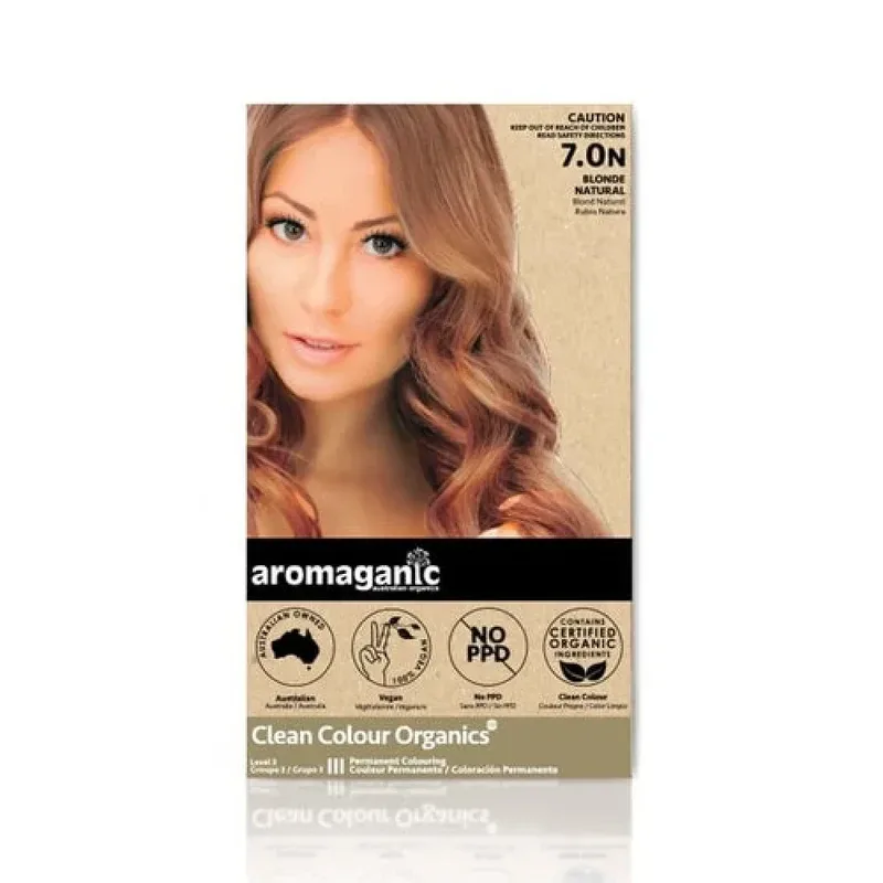 Aromaganic 阿若蔓妮 纯天然染发膏染发剂 7.0 浅棕色 7.0N