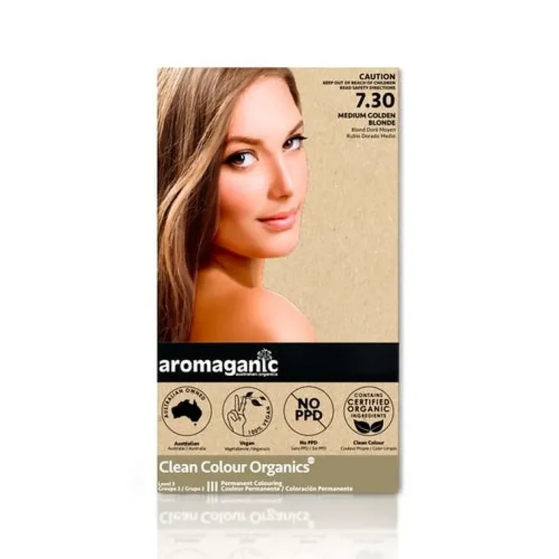 Aromaganic 阿若蔓妮 纯天然染发剂7.30 金棕色