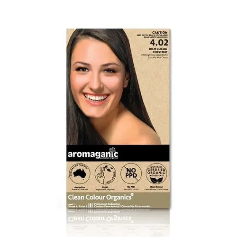 Aromaganic 阿若蔓妮 染发膏栗色 4.02N 澳洲天然有机染发