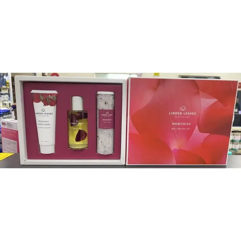 Linden Leaves 琳登丽诗 Memories 玫瑰回忆护理套装 身体油100ml+手霜100ml+浴盐240g