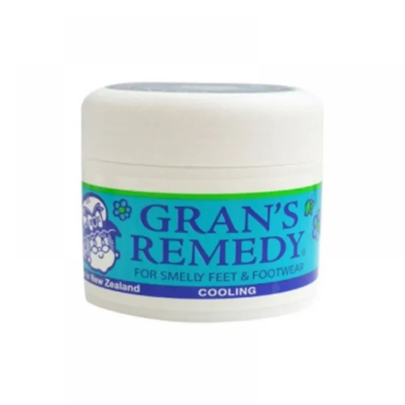 Gran's Remedy 老奶奶 清凉味蓝色盒 老奶奶牌爽脚粉臭脚粉鞋臭粉脚臭粉50g【保质期2030.06】