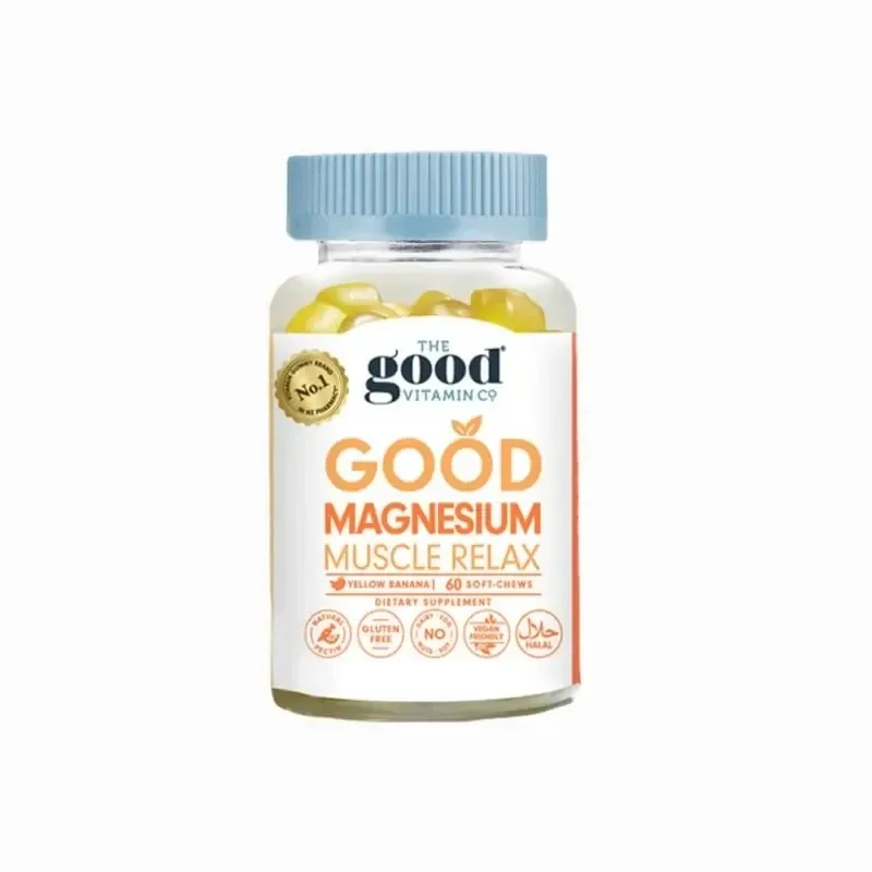 The Good Vitamin Co Adult Good Magnesium Muscle Relax 成人镁软糖 60粒【保质期2028.09】