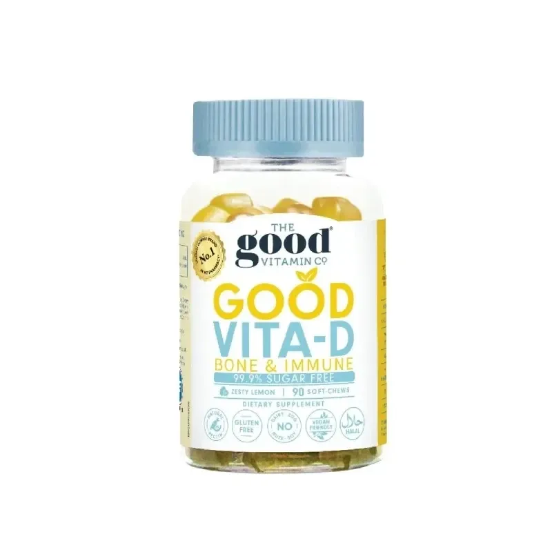 The Good Vitamin Co Adult Good Vita-D Bone & Immune 成人维D骨钙+免疫软糖 90粒【保质期2028.04】