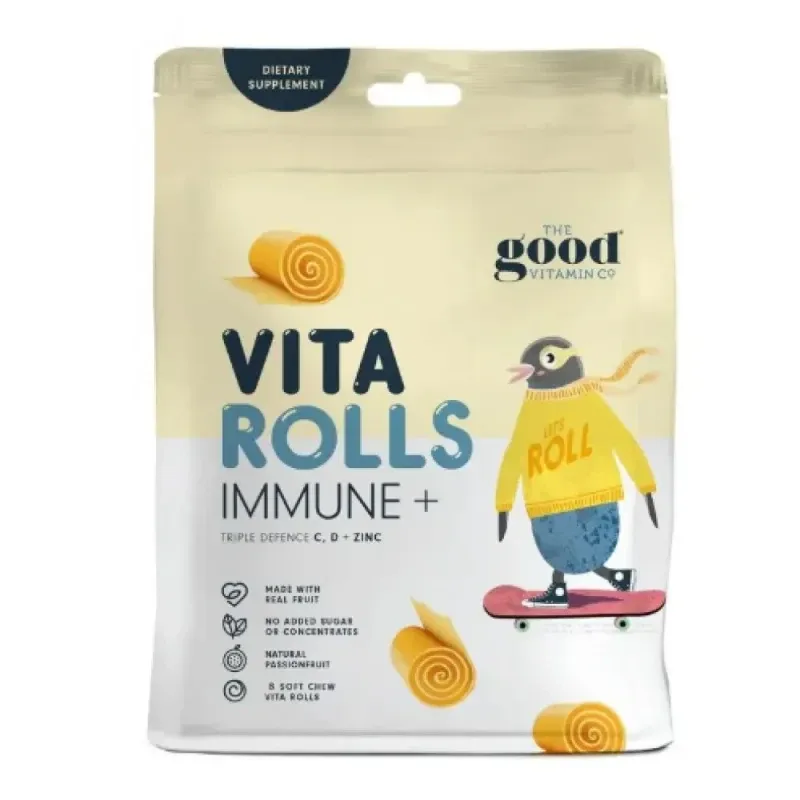 The Good Vitamin Co Vita Rolls Immune+ 水果卷 免疫 8个【保质期2027.12】