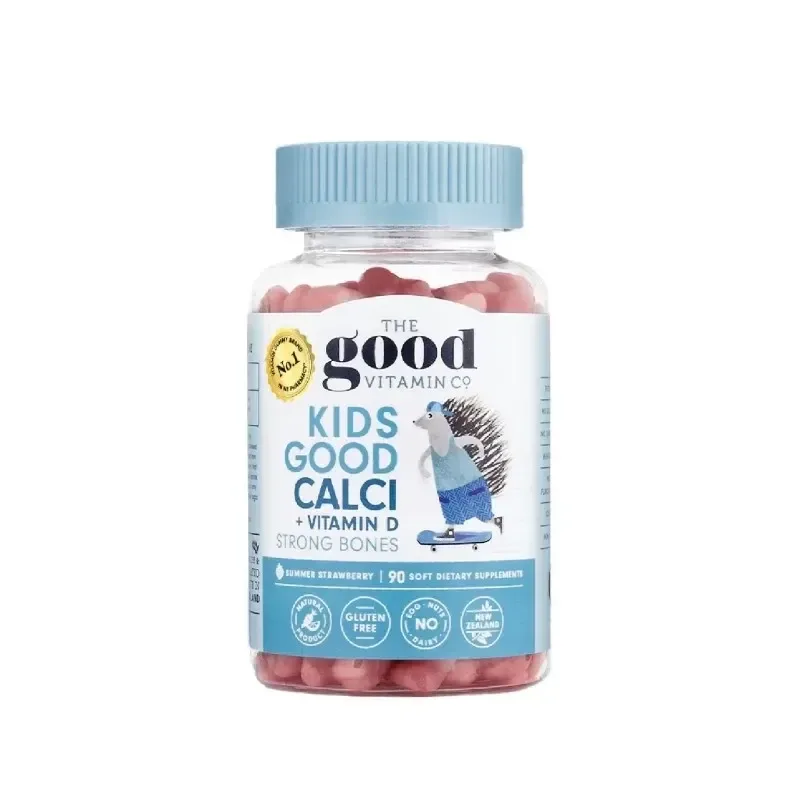 The Good Vitamin Co 儿童钙+维D软糖 草莓味 90粒【保质期2028.03】