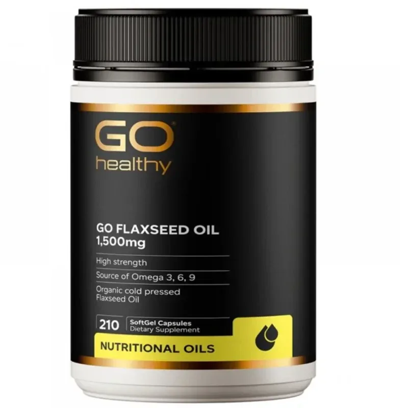 GO Healthy 高之源 有机亚麻籽油胶囊 1500mg 210粒【保质期2029.04】