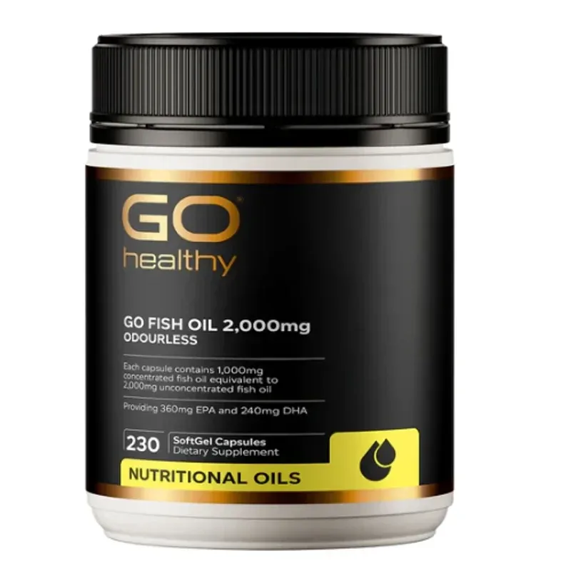 GO Healthy 高之源 2000mg鱼油胶囊230粒【保质期2029.03】