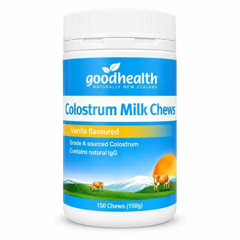 Good Health 好健康 牛初乳咀嚼片 香草味 150粒【保质期2028.03】