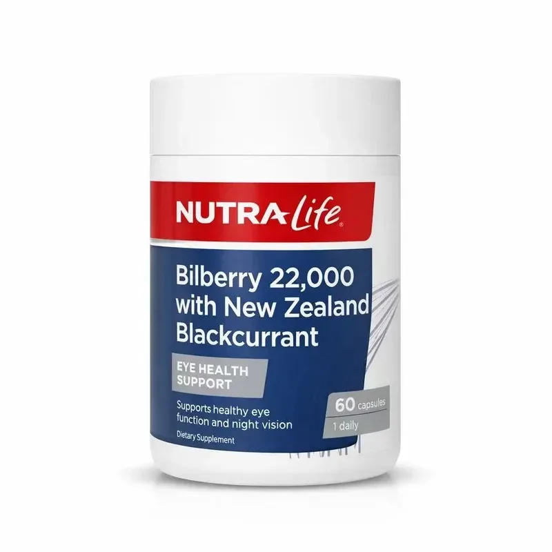 Nutra-Life 纽乐 蓝莓越橘+黑加仑护眼胶囊22000mg 60粒【保质期2027.06】