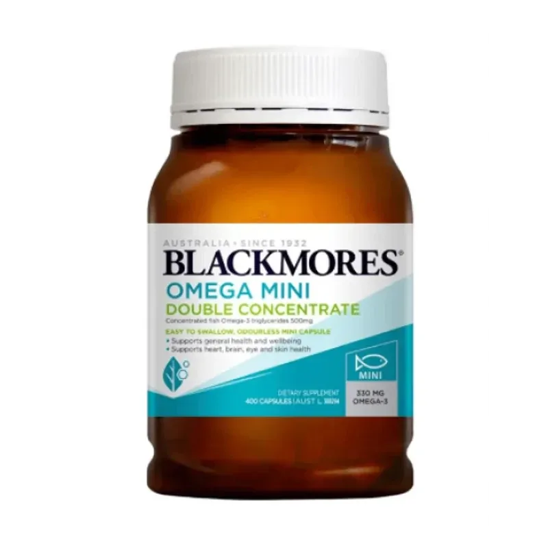 Blackmores 澳佳宝 迷你无腥双倍浓缩鱼油胶囊 400粒【保质期2028.09】