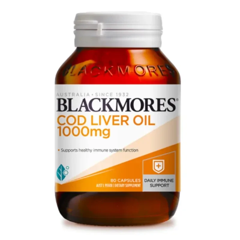 Blackmores 澳佳宝 鳕鱼鱼肝油 1000mg 80粒【保质期2029.03】