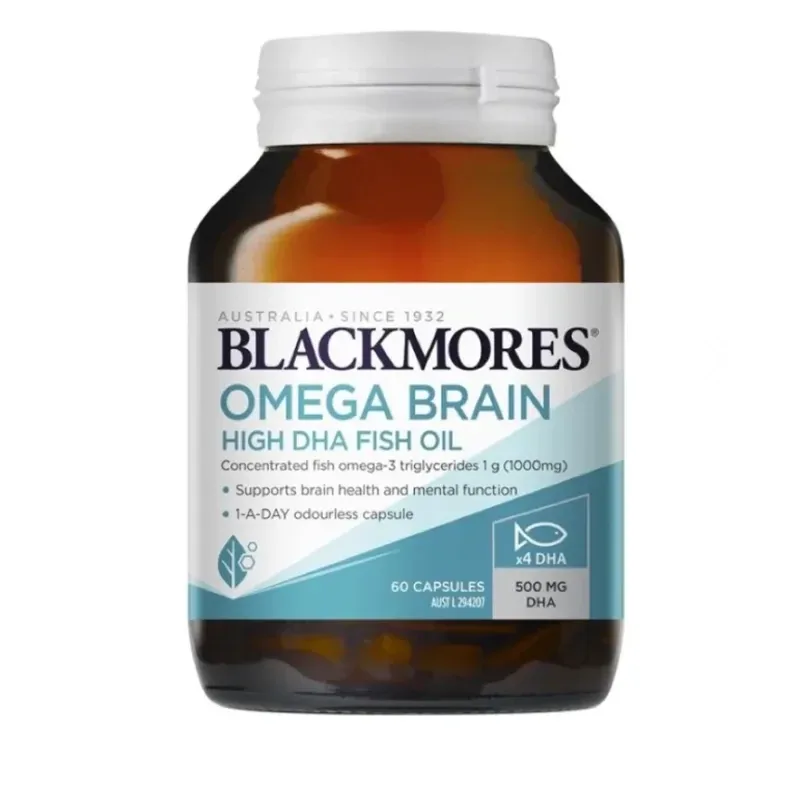 Blackmores 澳佳宝 4倍DHA超浓缩深海鱼油 60粒【保质期2029.02】