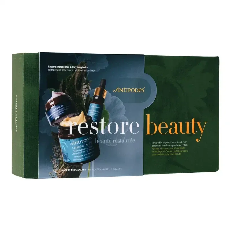 Antipodes 安媞珀 2026圣诞礼盒水润修护套盒 蓝色（Ceramide 60ml, Maya 10ml, Culture 15ml）
