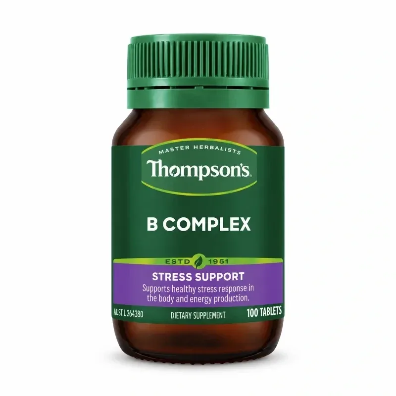 【双11-限时9折】Thompson's 汤普森 B Complex 维生素B族复合片 100片【保质期2028.07】