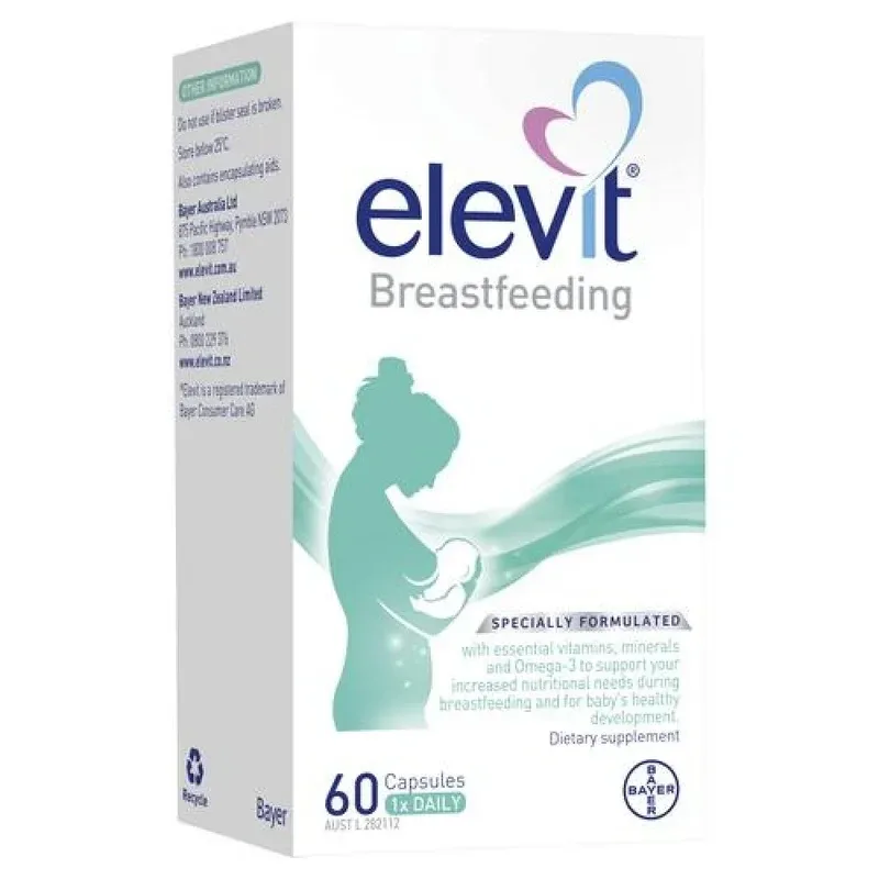 Elevit 爱乐维 哺乳期母乳复合维生素DHA 60粒【保质期2028.03】